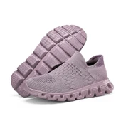 Unisex Örme Sokak Ayakkabısı (Siyah - Kırmızı) - 2