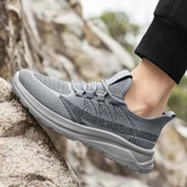 Erkek Örme File Spor Ayakkabı (Siyah) thumbnail 1