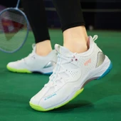 Unisex Badminton Ayakkabısı (Beyaz - Pembe) thumbnail 2