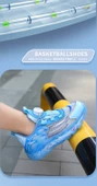 Çocuk Yazlık Fileli Günlük Spor Ayakkabı (Kot Mavisi-1) - 9