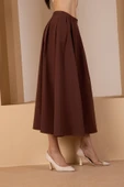 Acı Kahve Salaş Kesim Dokuma Etek - 6