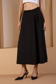 Siyah Salaş Kesim Dokuma Etek - 4
