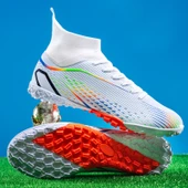 Unisex Yüksek Bilekli Krampon Futbol Ayakkabısı (Altın Rengi) - 7