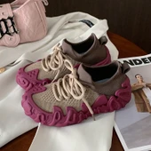 Kadın Örgü Fileli Spor Ayakkabı (Mor) thumbnail 5