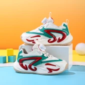 Unisex Çocuk Spor Ayakkabı (Koyu Mavi Kırmızı-4) - 7