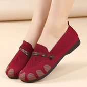 Kadın Günlük Giyim Loafer Ayakkabı (Kırmızı-1) - 7