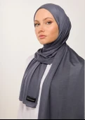 Tesettür Şal - Antrasit - 1