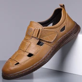 Erkek Deri Sandalet (Sarı) thumbnail 7