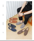 Erkek Süet Loafer Ayakkabı (Açık Gri) thumbnail 11