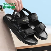 Erkek Yazlık Plaj Sandalet (Siyah) thumbnail 2