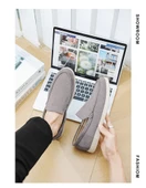 Erkek Süet Loafer Ayakkabı (Açık Gri) thumbnail 10