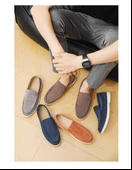 Erkek Süet Loafer Ayakkabı (Açık Gri) thumbnail 8