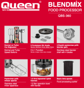 Queen Blendmix Pro 5li Blender Set - Rose - 3