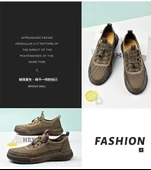 Erkek Fileli Hızlı Bağcıklı Yürüyüş Ayakkabısı (Siyah) thumbnail 11