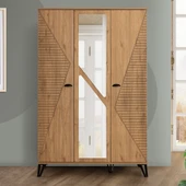 Gardırop, Noce 3 Kapaklı Dolap - 1