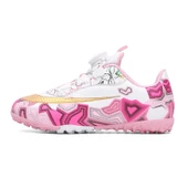 Unisex Çocuk Krampon Futbol Ayakkabısı (Kırmızı - Pembe) - 4