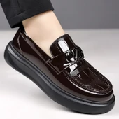 Erkek İş ve Günlük Kullanım Deri Ayakkabı (Kahverengi) thumbnail 1