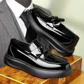 Erkek İş ve Günlük Kullanım Deri Ayakkabı (Kahverengi) thumbnail 10