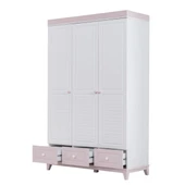 Gardırop, City 3 Kapaklı Dolap - Gri - 4