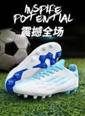 Unisex Uzun Çivili Krampon Futbol Ayakkabısı (Mavi-1) - 9