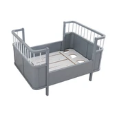 Mdf Beşik, Siesta Büyüyen Beşik 90x130 - Pembe 1 Adet Comfort Yatak 90x130 - 9