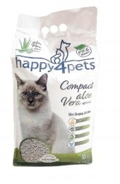 Happy4Pets Topaklaşan Kedi Kumu Aloevera Kokulu İnce Taneli 10 LT - 1