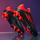Unisex Uzun Çivili Krampon Futbol Ayakkabısı (Mavi-2) - 5