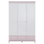 Gardırop, City 3 Kapaklı Dolap - Gri - 6