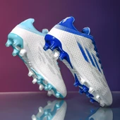 Unisex Uzun Çivili Krampon Futbol Ayakkabısı (Mavi-2) - 7