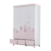 Gardırop, City 3 Kapaklı Dolap - Gri - 11