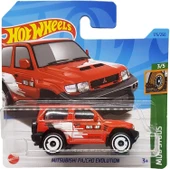 Hot Wheels - Mitsubishi Bajero Evolution - Mud Studs 3/5 - Hkg47 - Short Card - Ralli Art - Kırmızı thumbnail 1