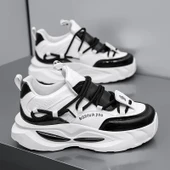 Erkek Günlük Spor Ayakkabı (Beyaz - Siyah-3) thumbnail 5