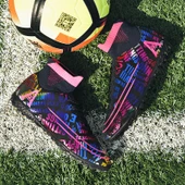 Unisex Yüksek Bilekli Örme Krampon - Halı Saha Futbol Ayakkabısı (Turuncu Çivili Ayakkabı-1) - 4