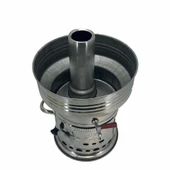 Paslanmaz 304 Çelik 7 litre Demlikli Semaver - 4
