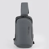 Ççs 51465 Tek Omuz Askılı Sırt ve Göğüs Çantası Gri thumbnail 3