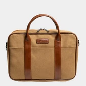 Retro Kanvas 40X29 Evrak ve Laptop Çantası 15 İnç Camel - 2