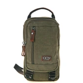 Ççs London 31184 Kanvas Çapraz Omuz Çantası Yeşil thumbnail 1