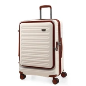 ÇÇS 5238 Lüx Orta Boy Valiz Beyaz thumbnail 1