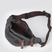 Ççs 31517 Sport Kanvas Bel Çantası Siyah thumbnail 2