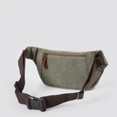Ççs 31516 Sport Kanvas Bel Çantası Yeşil - 5