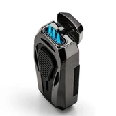 Colibri Boss Üçlü Jet Çakmak Puro Çakmağı Kesicili Siyah - 1