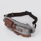 Ççs London 31459 Kanvas Bel Çantası Gri - 6