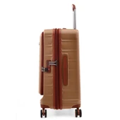 ÇÇS 5238 Lüx 3 Lü Valiz Seti Kahve - 5