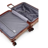 ÇÇS 5238 Lüx 3 Lü Valiz Seti Kahve - 8