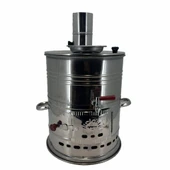 Paslanmaz 304 Çelik Demlikli 7 litre Semaver - 3