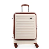 ÇÇS 5238 Lüx Orta Boy Valiz Beyaz thumbnail 2