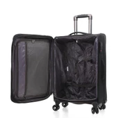 ÇÇS 650 Kumaş Valiz Orta Boy Siyah thumbnail 9