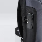 Ççs 51463 Tek Omuz Askılı Sırt ve Göğüs Çantası Gri thumbnail 5