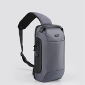 Ççs 51463 Tek Omuz Askılı Sırt ve Göğüs Çantası Gri thumbnail 1