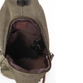 Ççs London 31184 Usb Aux Çıkışlı Kanvas Sırt Çantası Yeşil thumbnail 3